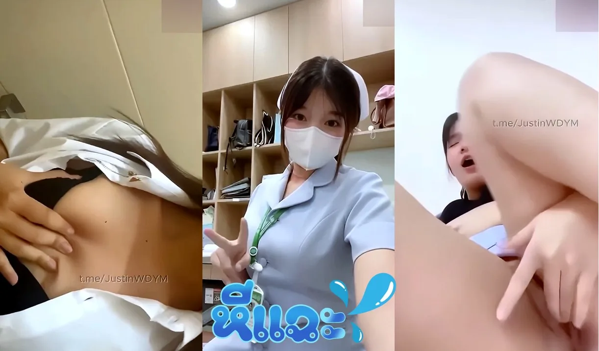 คลิปหลุดพยาบาล พยาบาลจบใหม่โชว์หีถ่ายหีให้แฟนดู หีกลีบหีอย่างสวย