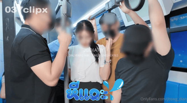 คลิปหลุด Onlyfans jbswg_diary โดนลวนลามอยู่บน BTS งานเดือดๆเลียนแบบ เอวีญี่ปุ่น แต่งานนี้เด็ดกว่าเย็ดบนรถไฟ