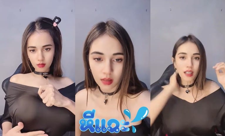 คลิปหลุด ไลฟ์สด18+ mlive ยั่วๆควยกับชุดสีดำบางๆ พอให้ได้เห็นหัวนมเล็กๆ หน้าตาหน้ารักมาก